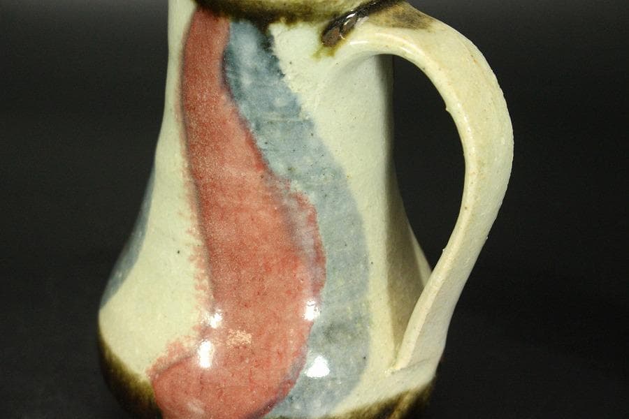 水注 手取花瓶 壱対 恒次作 木箱付(メ1268)