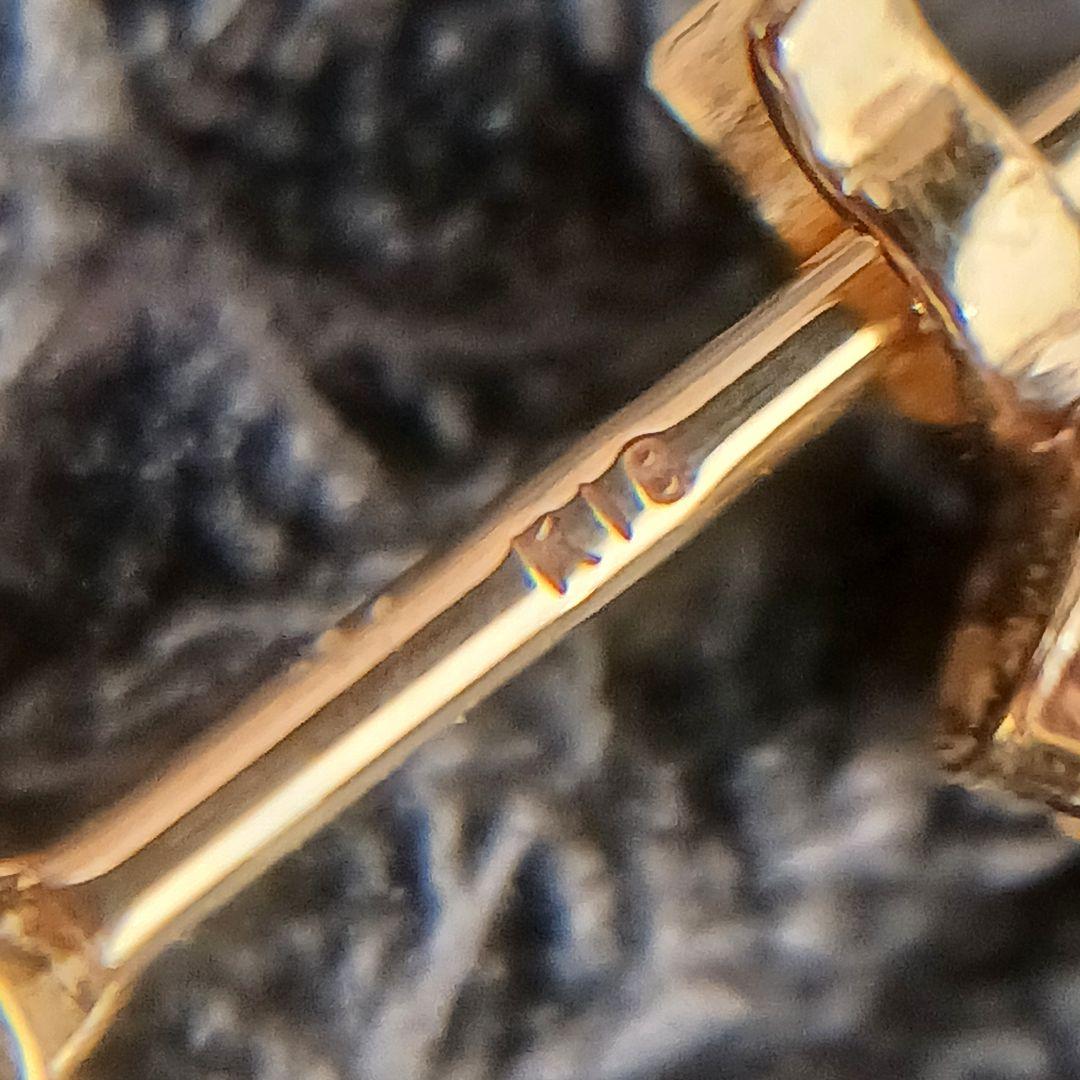 (C011302) K18 YG フープピアス アクセサリー レディース