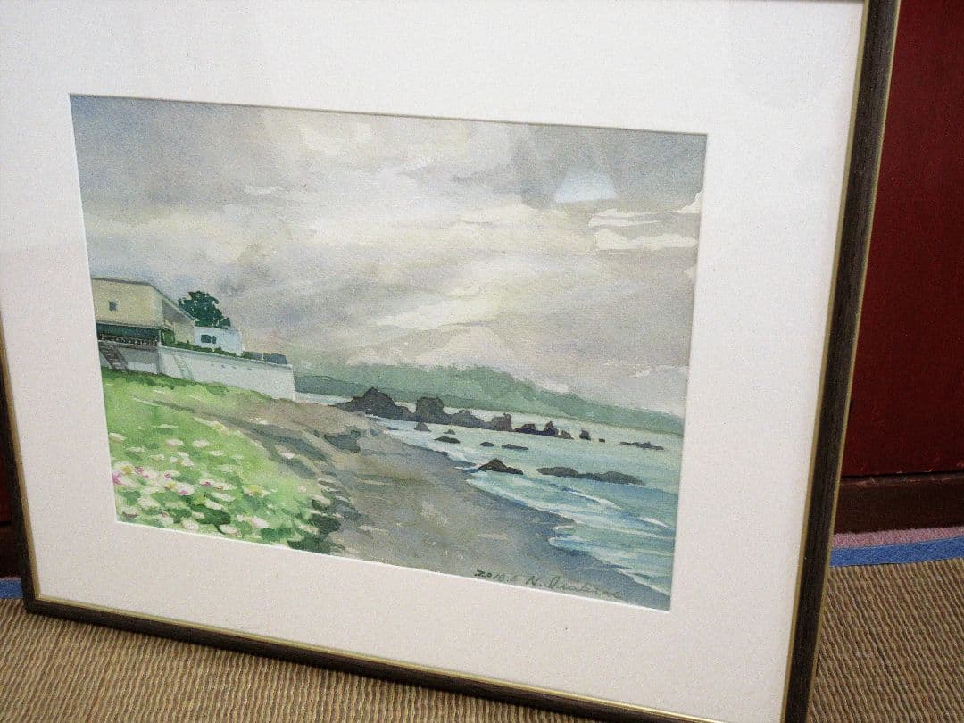 水彩画「雲行きの怪しい」