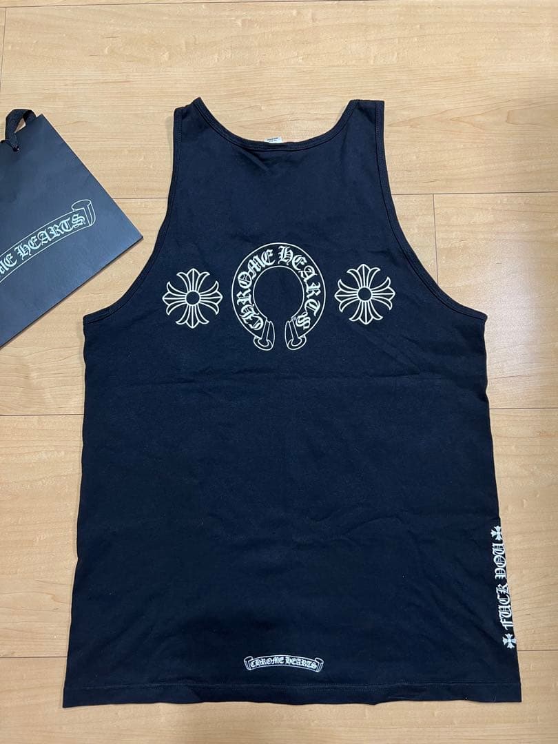 CHROME HEARTS ブラック タンクトップ L 国内正規品
