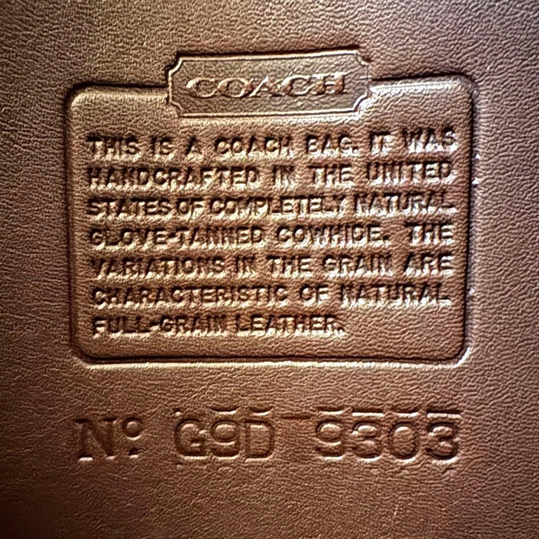 【極美品】COACH オールドコーチ ハンドバッグ トート USA製