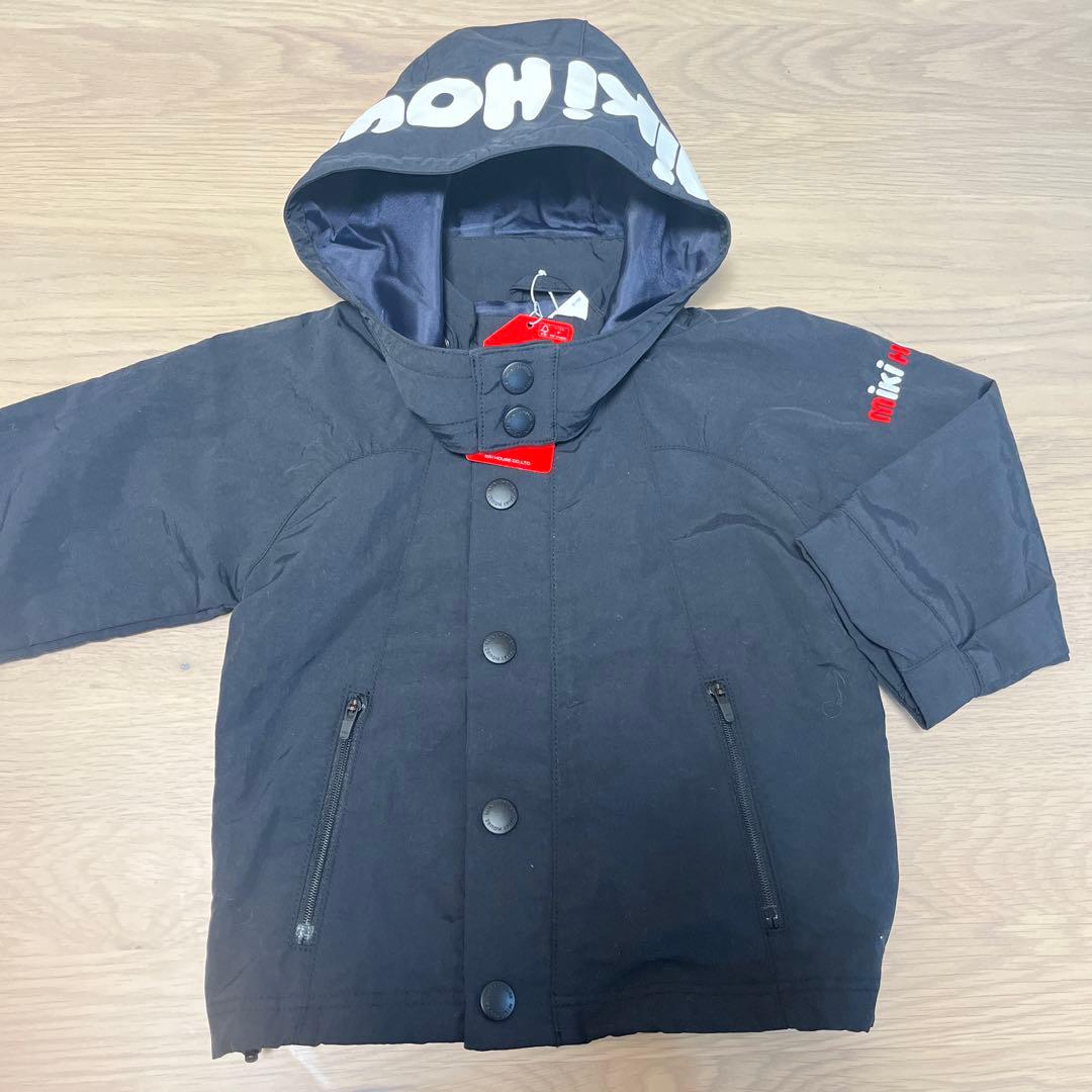 ほぼ未使用☆90cmミキハウスはっ水機能ジャンパー