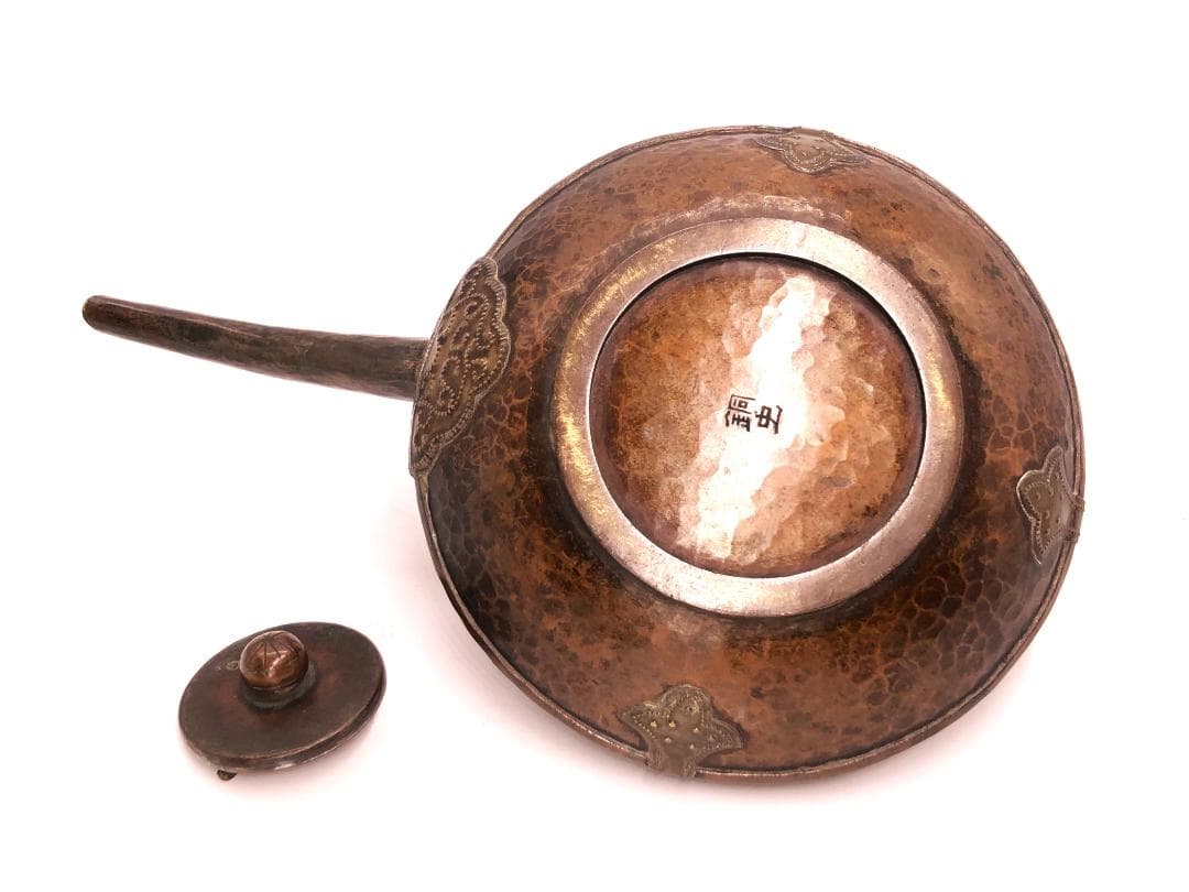 【 銅虫 花水注 】　安芸金工　銅蟲　江戸時代