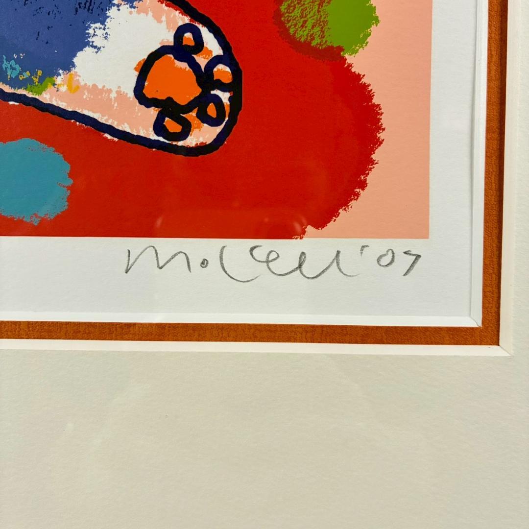 美品 マイケル・ルー「Dフォーダンシング」シルクスクリーン サイン入 猫 ネコ