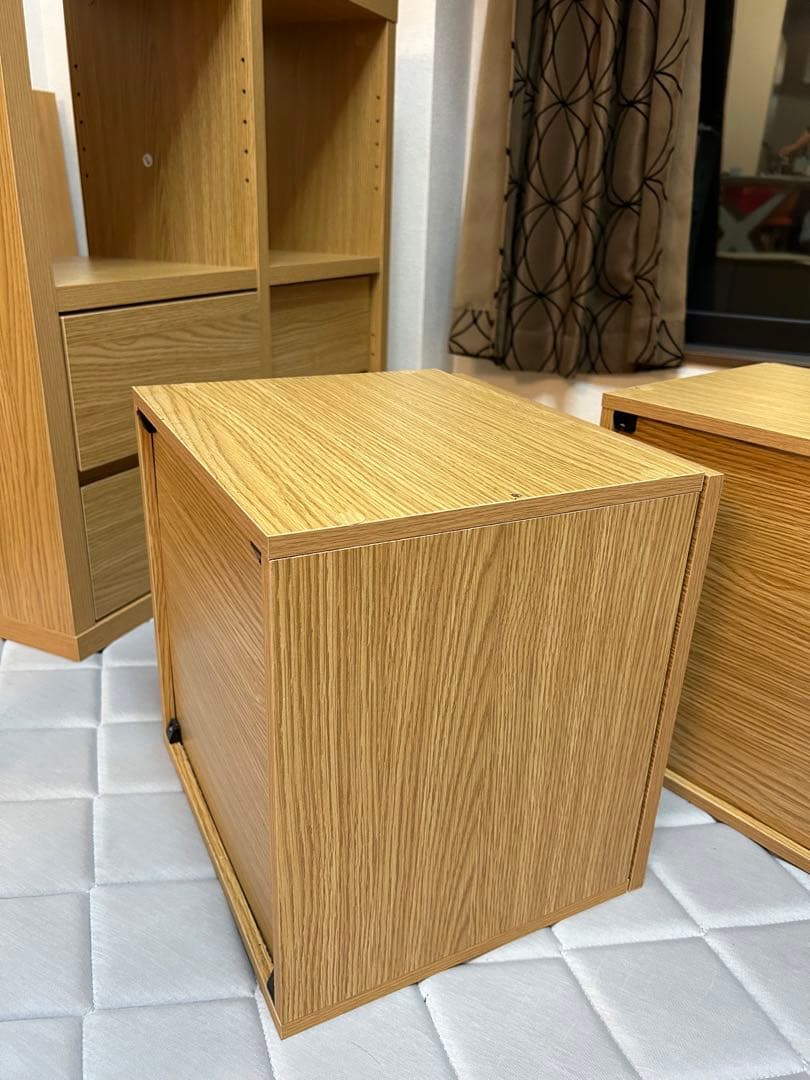 【模様替えのため期間限定】ニトリNITORI 木製ナチュラルウッド　収納棚　軽量