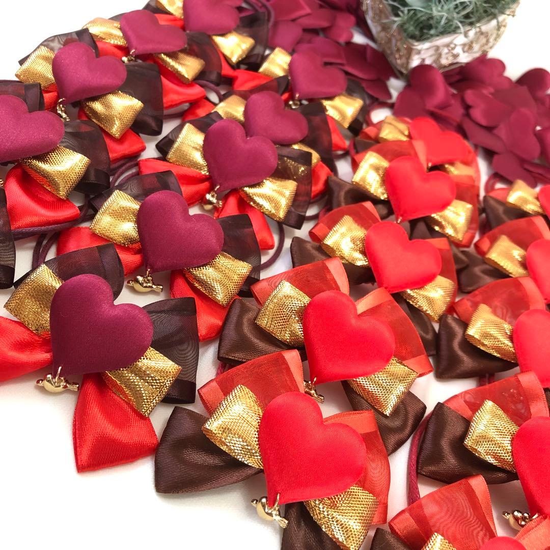 １セット限定❤️バレンタインハートリボンセット❤️【２０本】トリミングチョーカー