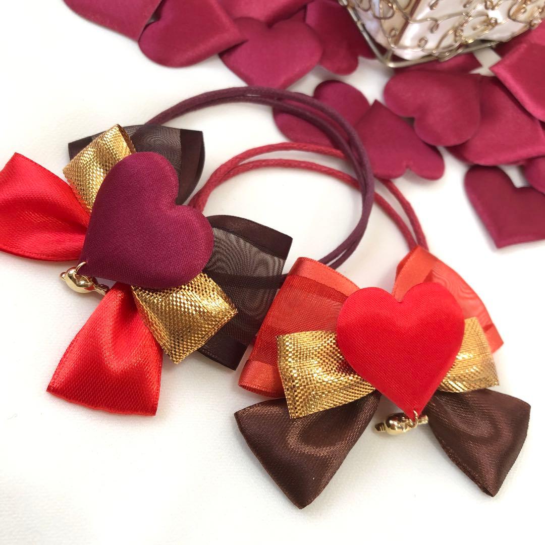 １セット限定❤️バレンタインハートリボンセット❤️【２０本】トリミングチョーカー