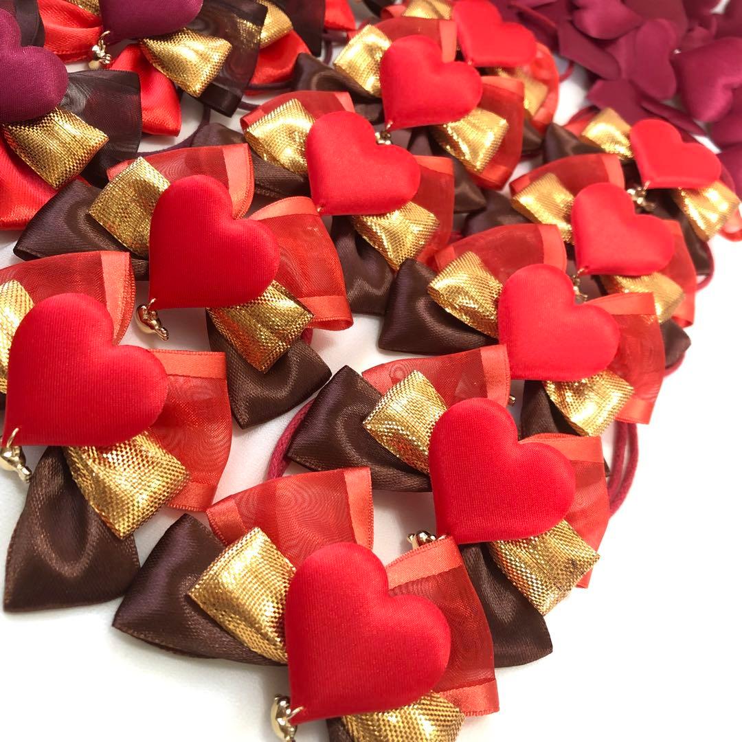 １セット限定❤️バレンタインハートリボンセット❤️【２０本】トリミングチョーカー