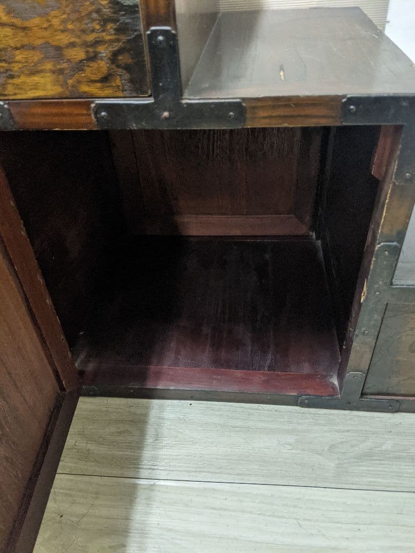 時代物　階段箪笥　和箪笥　両開き　　箪笥