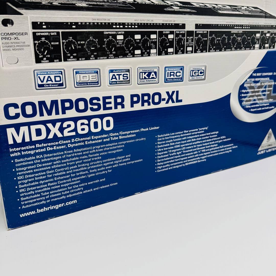 【極美品】Behringer MDX2600 COMPOSER PRO-XL