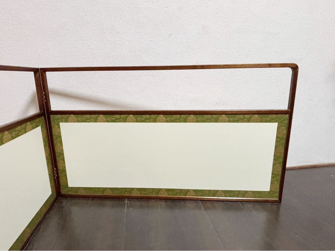 ほぼ未使用 茶道具 雲鵬 風炉先屏風 裏白 上透かし 両面使い 炉風炉兼用