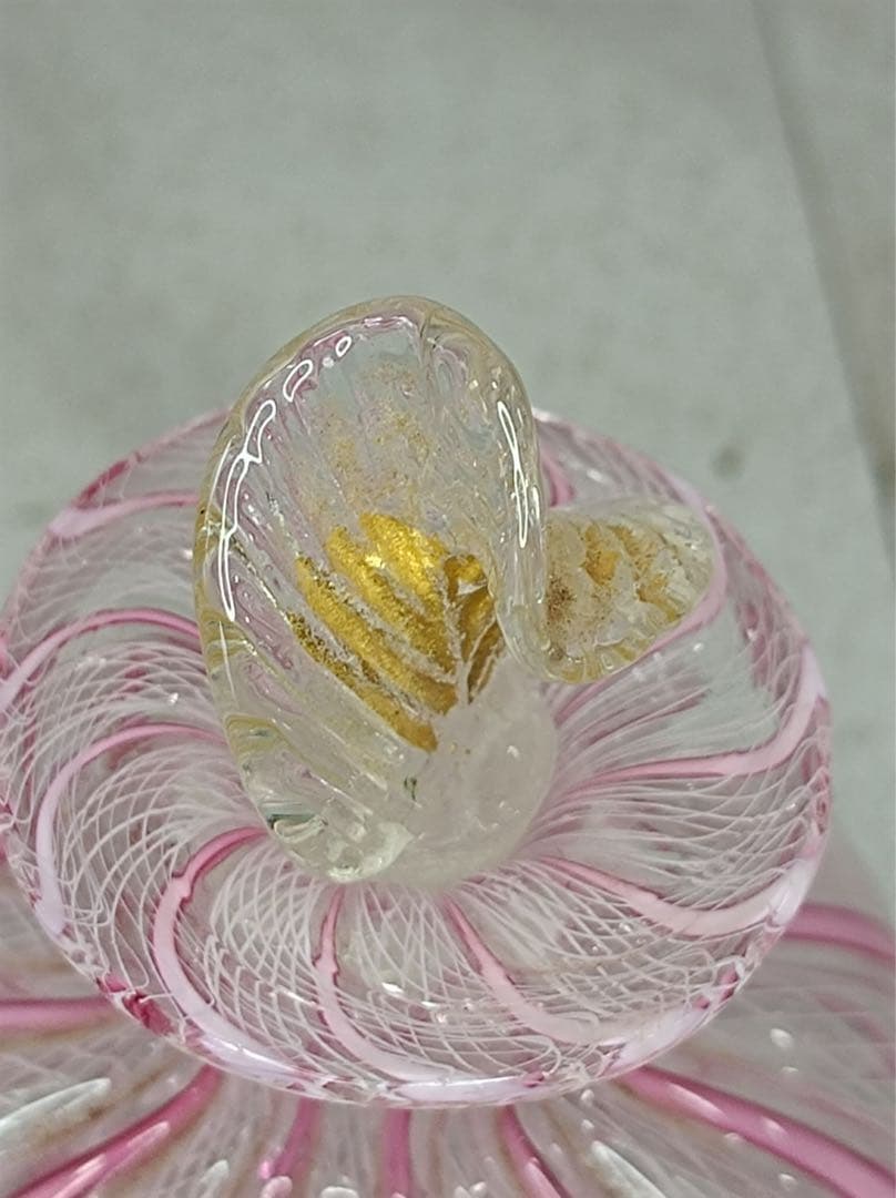 八5766【美品】MURANO ムラノ　ベネチアングラス　香水瓶