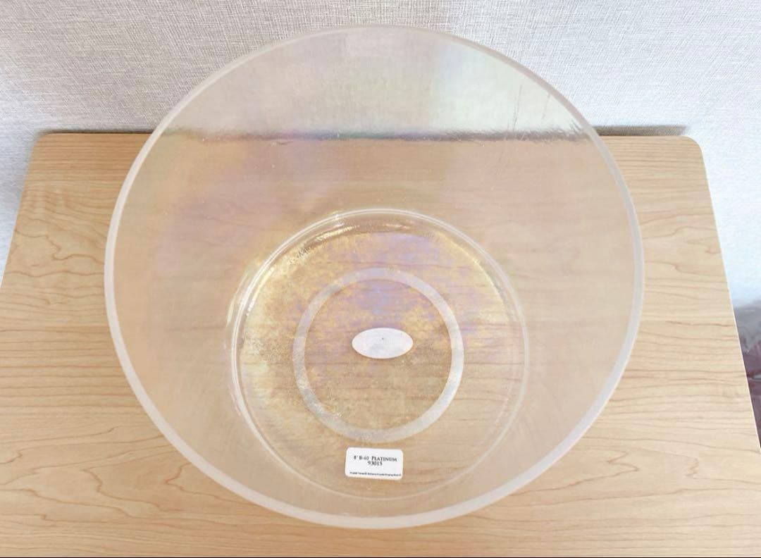 アルケミークリスタルボウル 8inch B-40 プラチナムリング付き