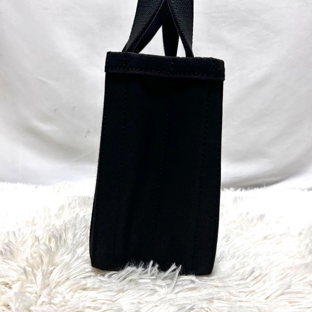 chacoli トートバッグ　キャンバス　スモール　ブラック　レザー