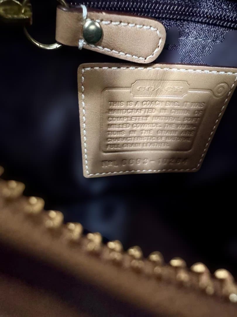 【希少】オールドコーチ セミショルダーバッグ ホーボー 10284 ブラウン 茶