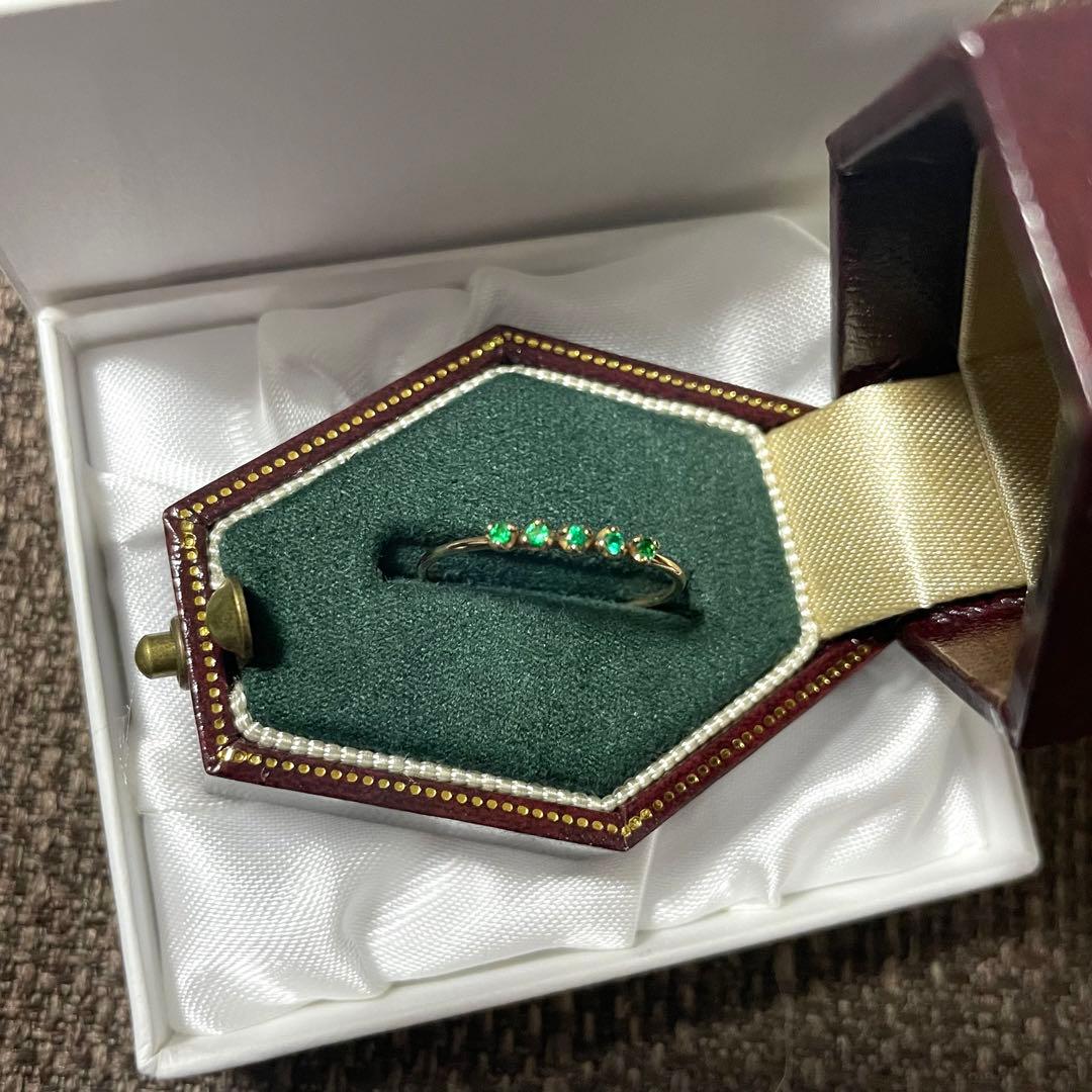 parcelle jewelry ザンビア産エメラルド リング Luce