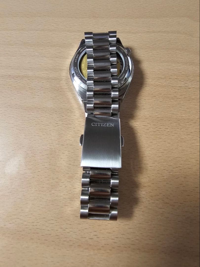 シチズン ツヨサ 37mm ブルーグレー文字盤 極美品 NJ0200-50M