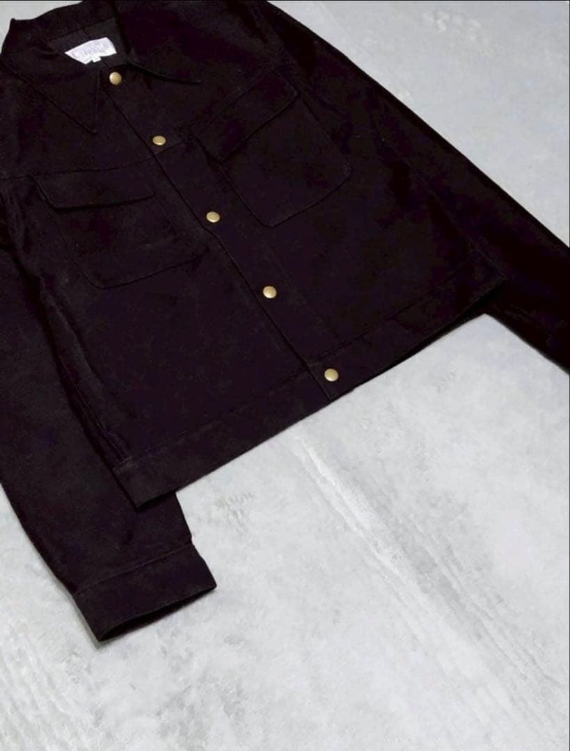 UNFOLLOW アンフォロー モールスキン ジャケット ブルゾン ブラック