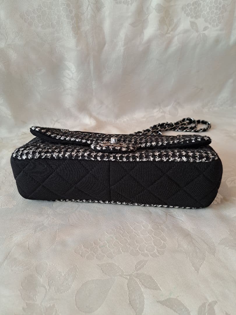 魁 .:*ほぼ新品CHANEL　マトラッセチェーンショルダーバッグツイード