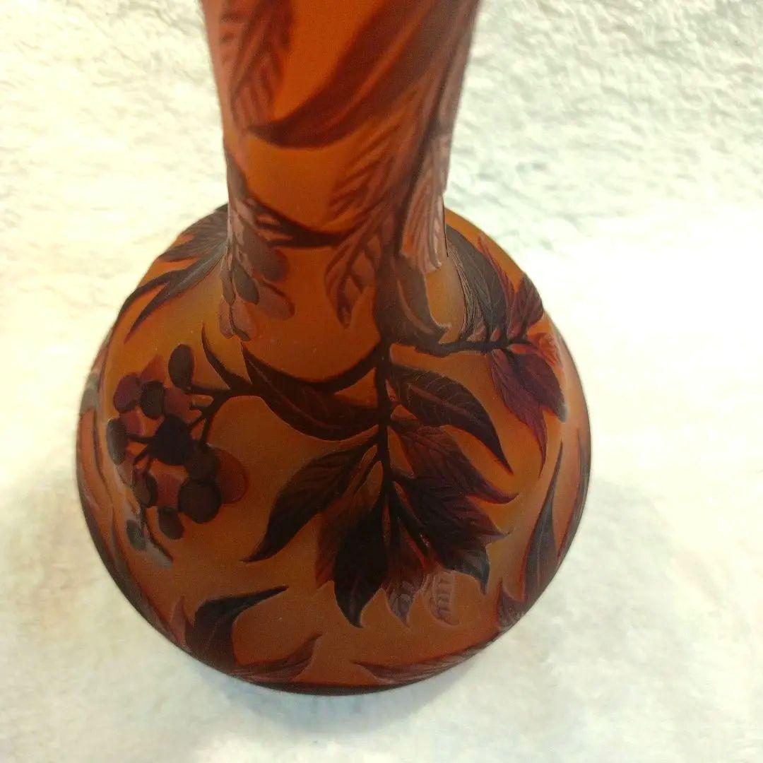 エミール・ガレ　tipガレ　花瓶　花入　果実文