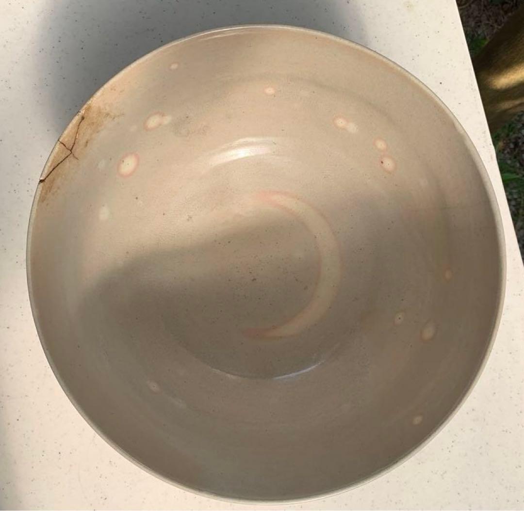 希少　平安松雨　治村松雨　造　色絵金彩松樹詩文入　大鉢　在銘