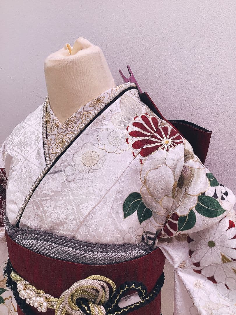 振袖フルセット　白古典