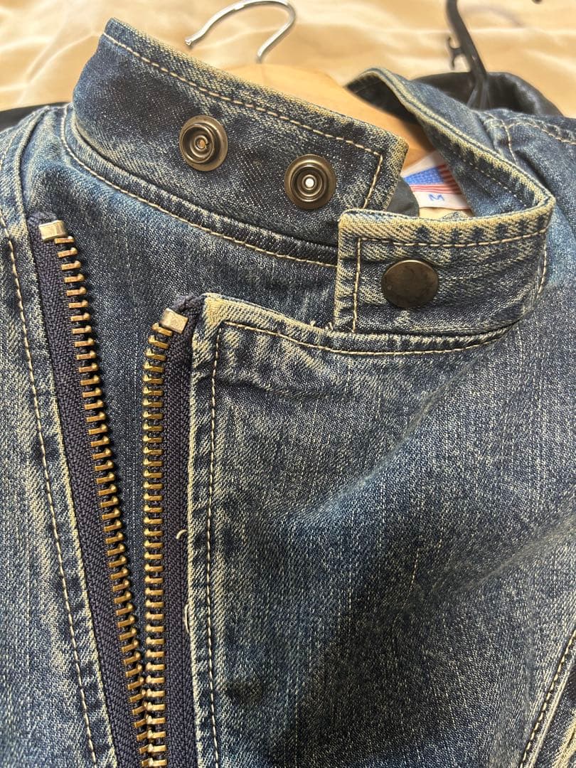 Schott デニム ライダースジャケット　【M】