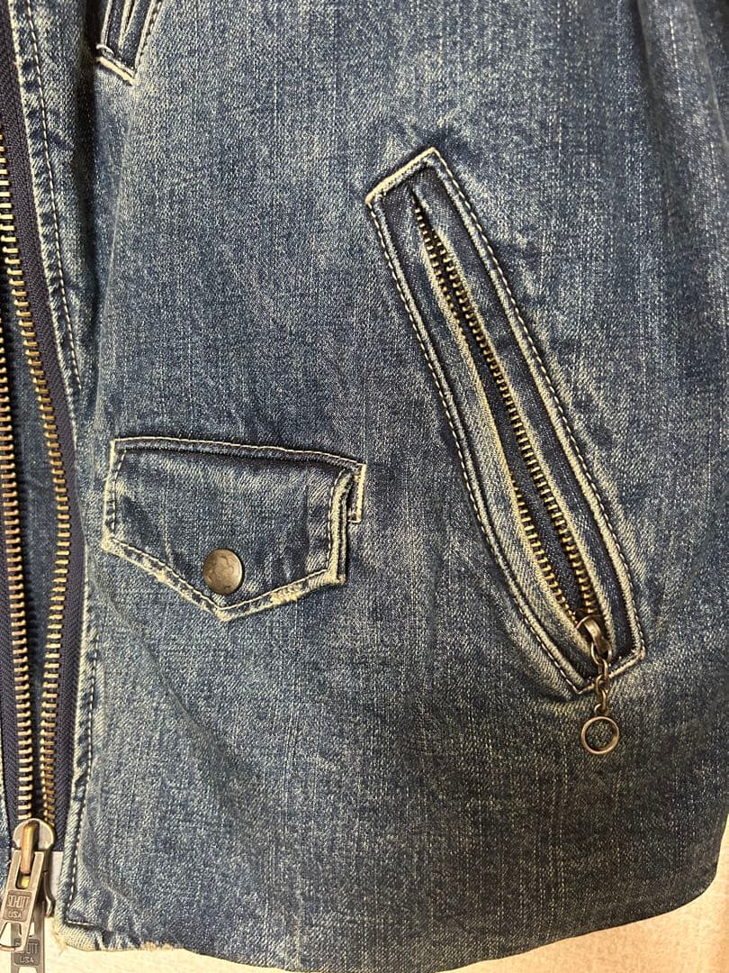 Schott デニム ライダースジャケット　【M】