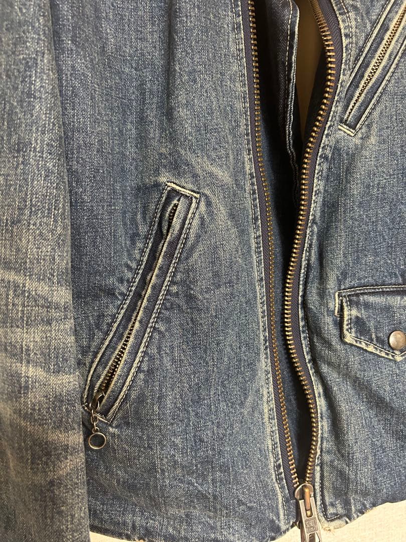 Schott デニム ライダースジャケット　【M】