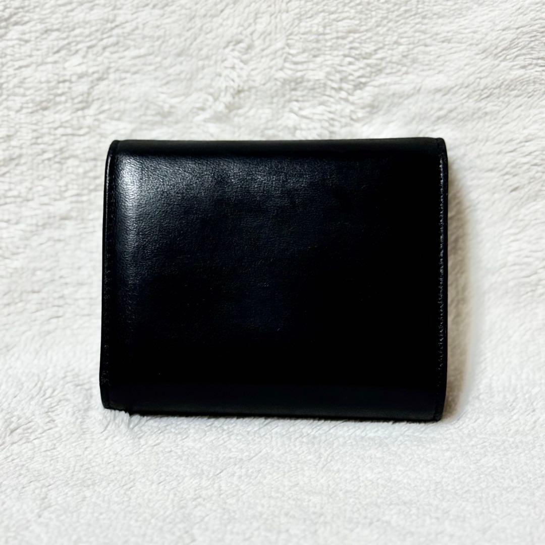 セリーヌ CELINE スモールフラップウォレット　カーフスキン　ブラック