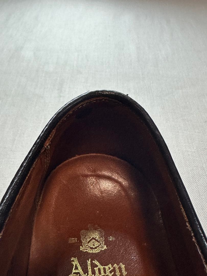 【美品良靴】ALDEN CORDVAN BURGUNDY UTIP 7D2210