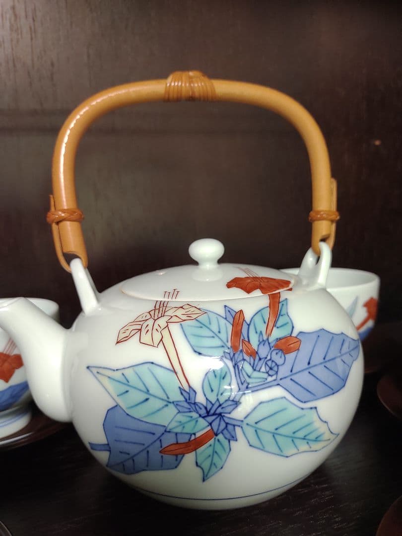 今泉今右衛門  茶器セット 急須 煎茶碗 5客 高級 煎茶道具 有田焼 陶磁器