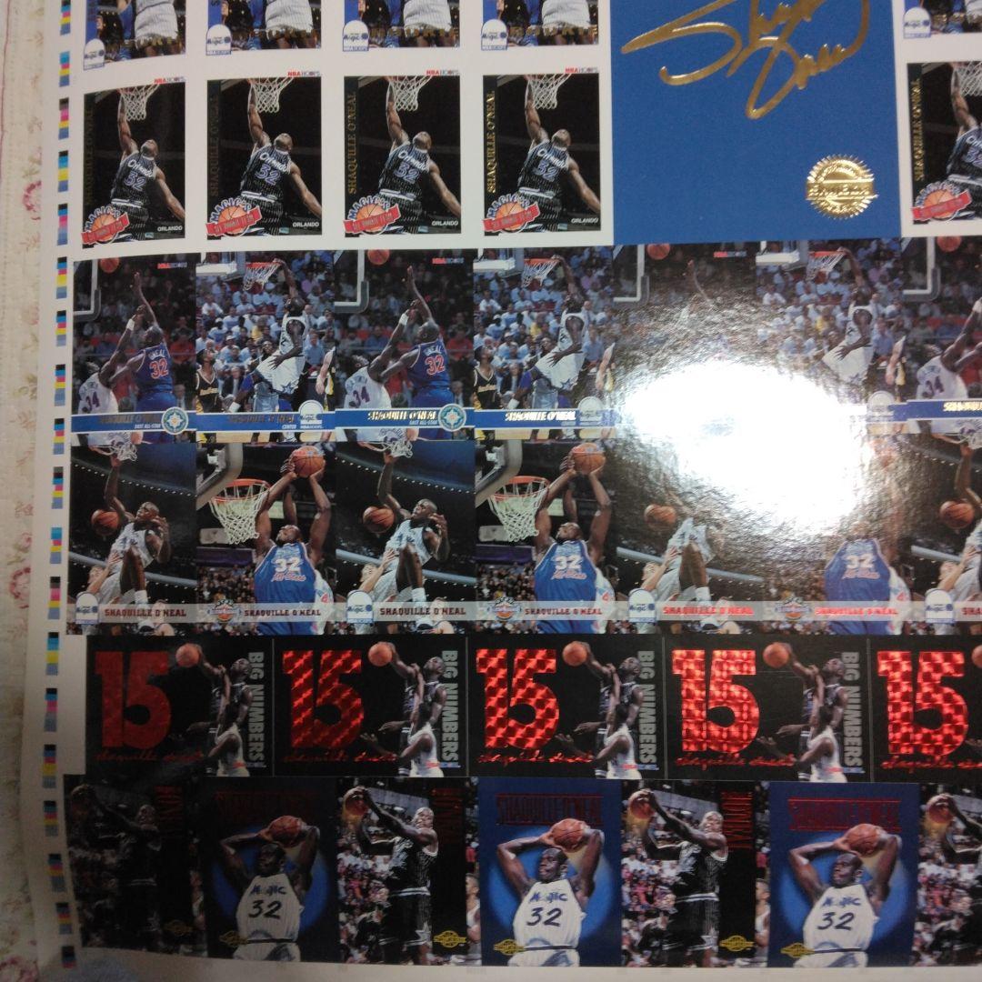 NBAレアカード　シャキールオニール　加工前の超レアカードシート　オマケ付き