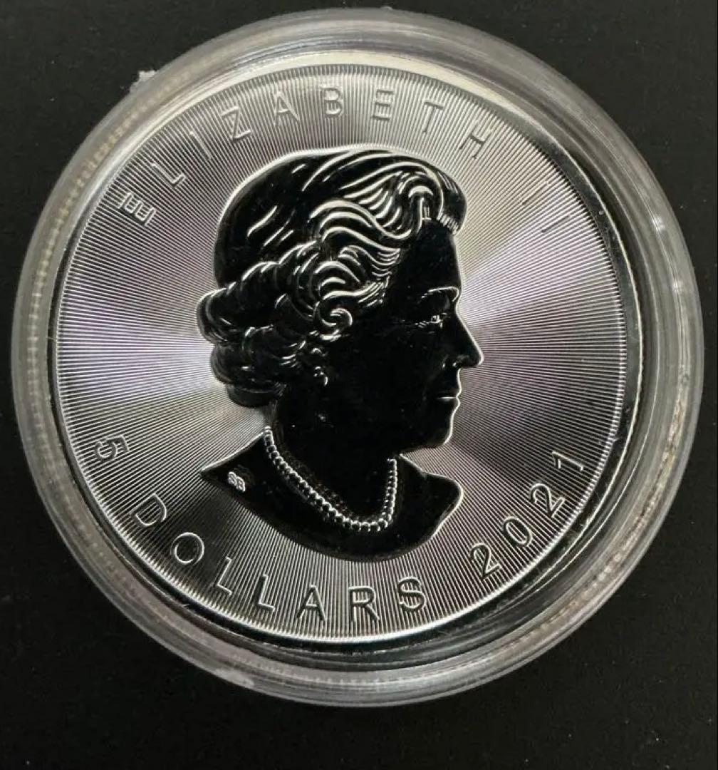 【本物保証 】 2021年 メイプルリーフ銀貨 カナダ 5ドル 1オンス 銀貨