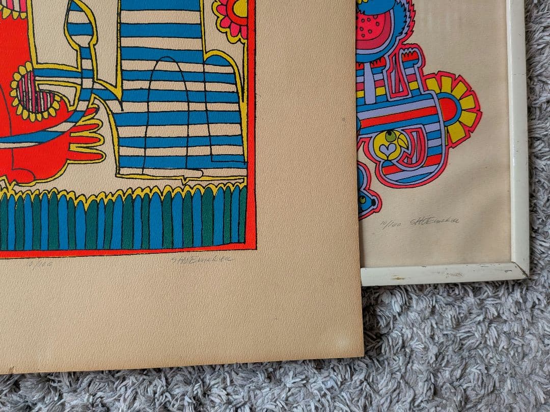 チャールズ・シューメーカー　1970年代シルクスクリーンポスター