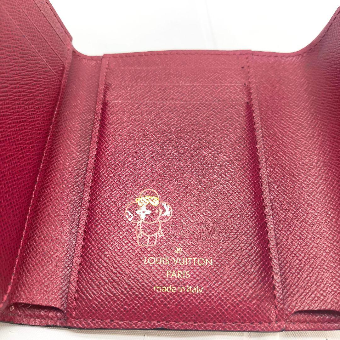 美品ルイヴィトン モノグラム ヴィクトリーヌ 三つ折り財布 コンパクトウォレット