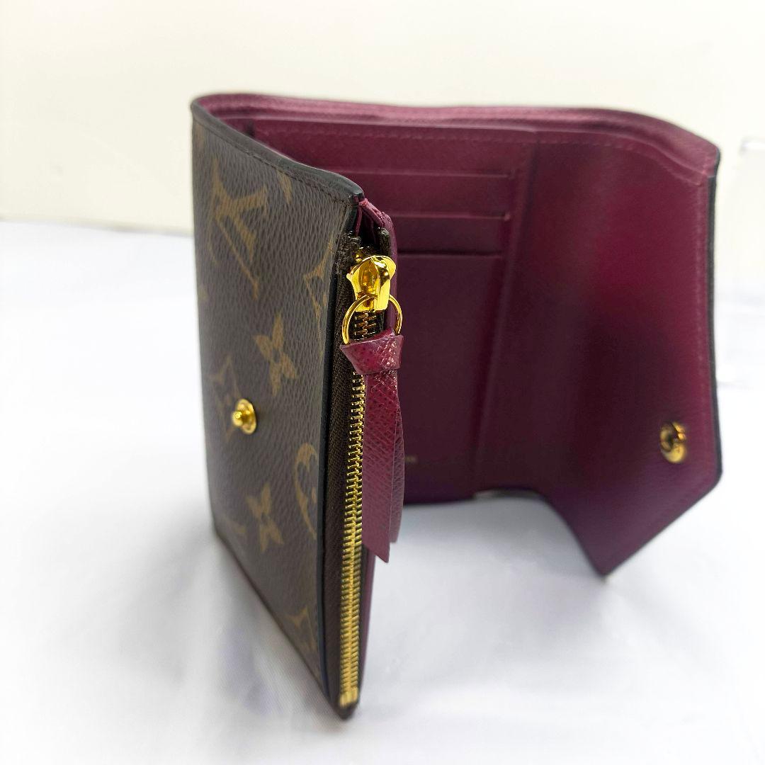 美品ルイヴィトン モノグラム ヴィクトリーヌ 三つ折り財布 コンパクトウォレット