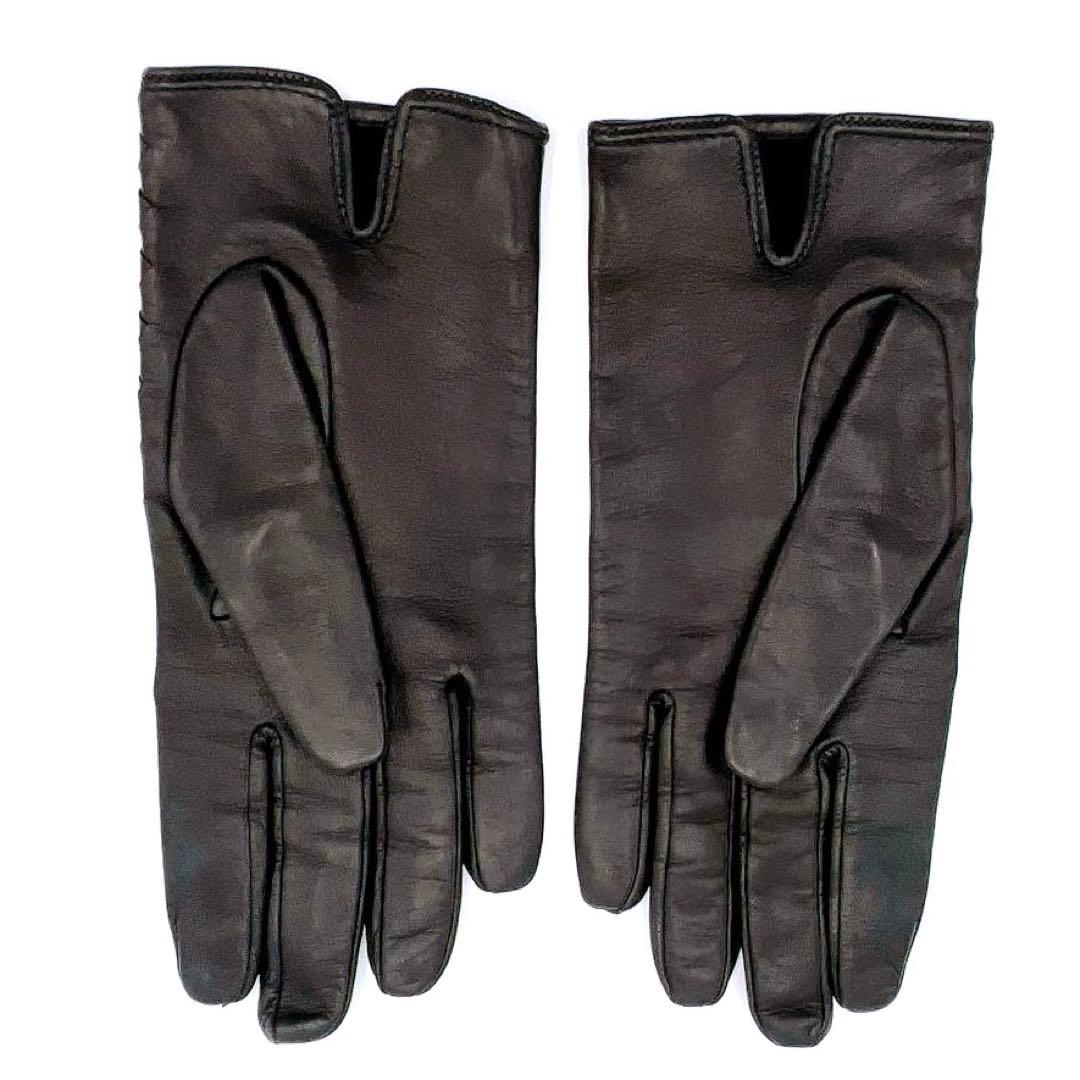 ボッテガヴェネタ レザー イントレチャート 手袋