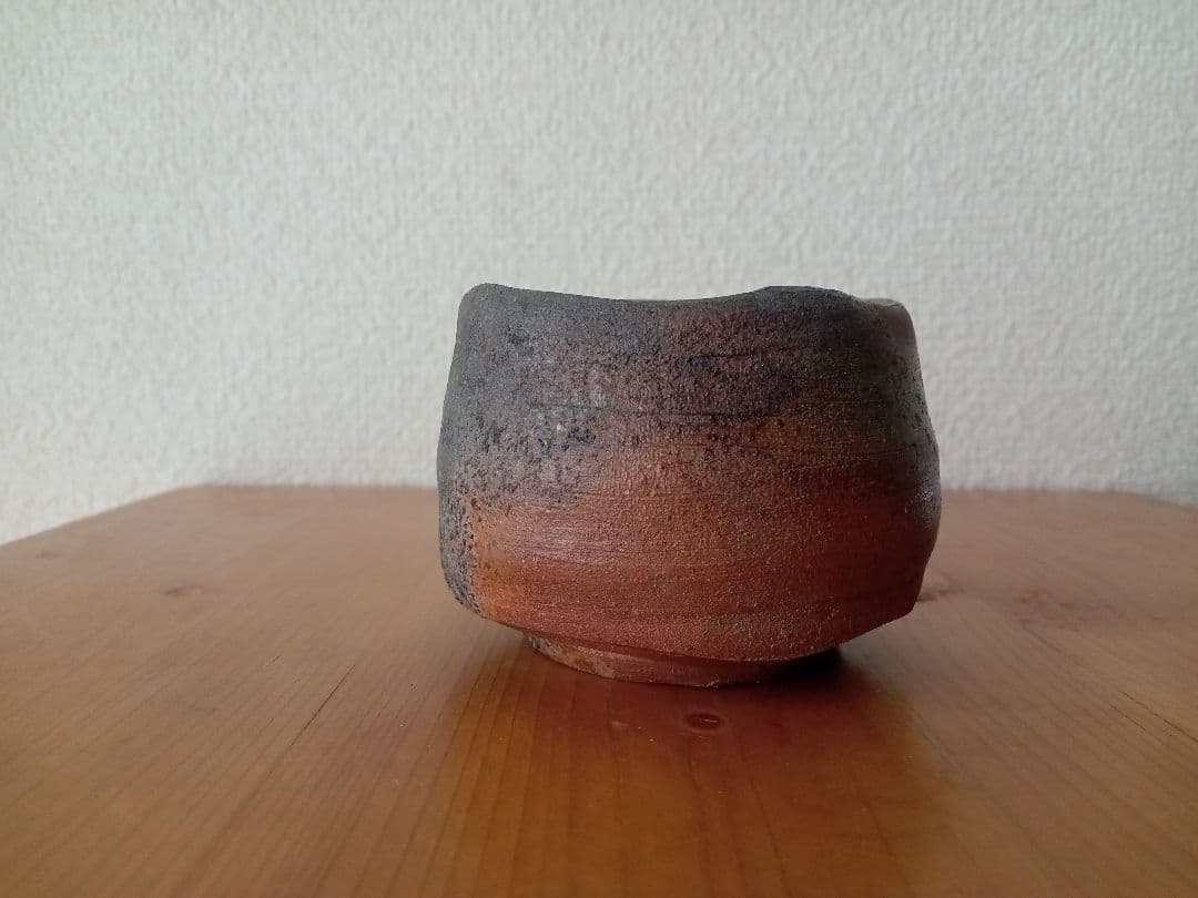 備前焼　中村真ぐいのみ　中村六郎　中村和樹 共箱　共布　栞あり