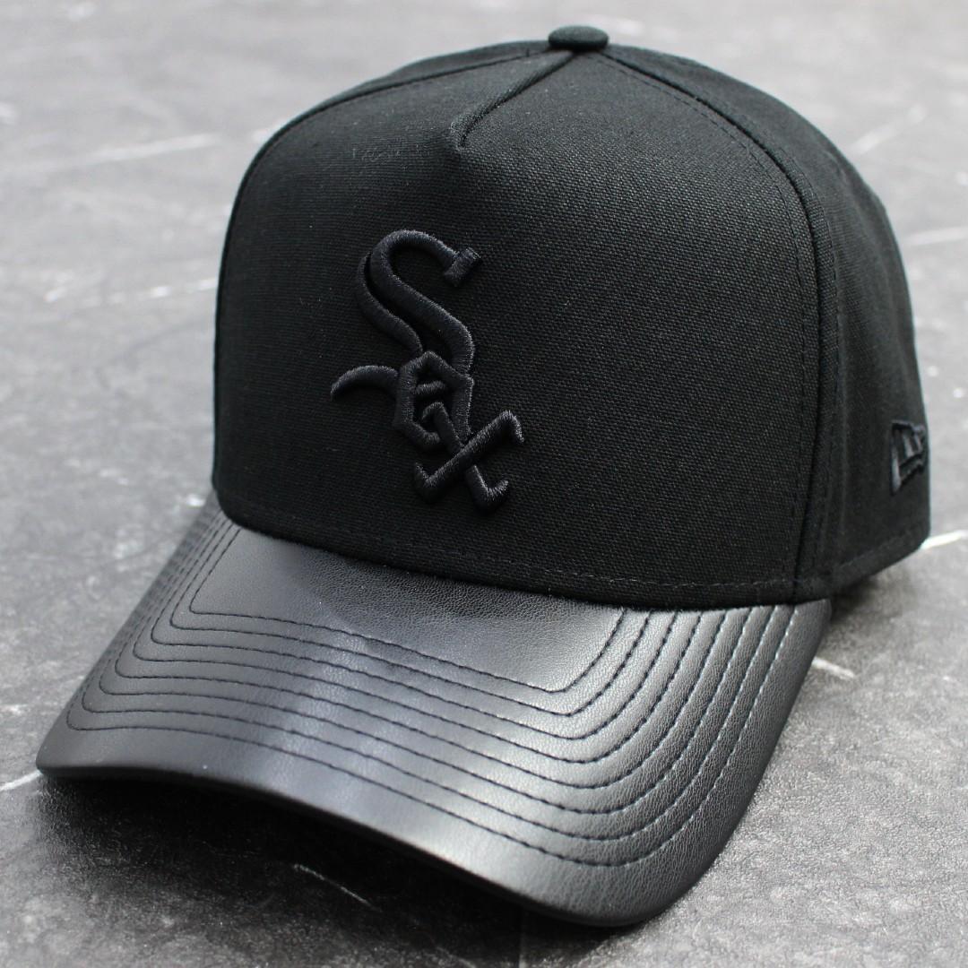 NEW ERA 9FORTY WHITE SOX CAP レザーバイザーキャップ