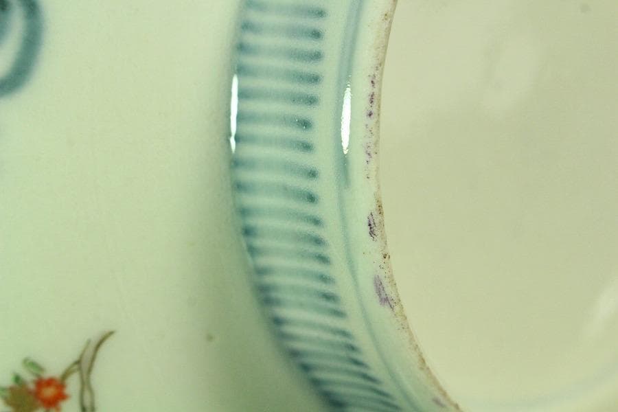 鍋島 色絵 皿 時代物(K-LC855)