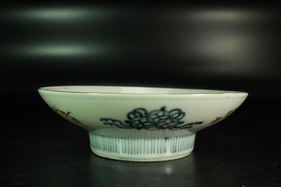 鍋島 色絵 皿 時代物(K-LC855)