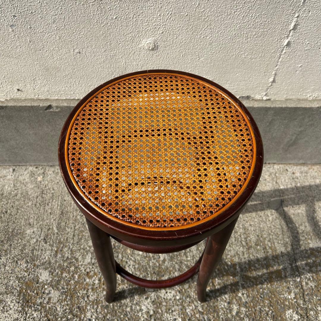 秋田木工 ベントウッドラタンスツール