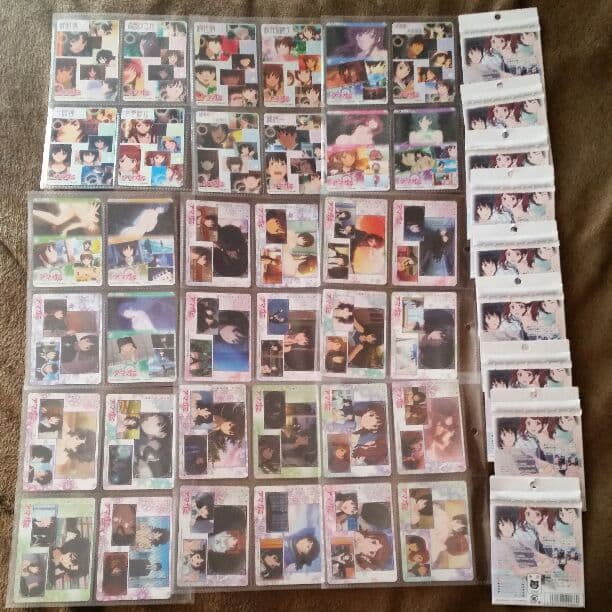 アマガミのトレーディングカード(ノーマルコンプリート)