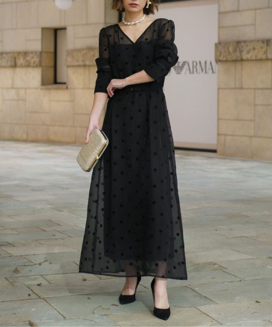 【新品未使用タグ付き】My shawty オケージョンドレス　ブラック　LEJA