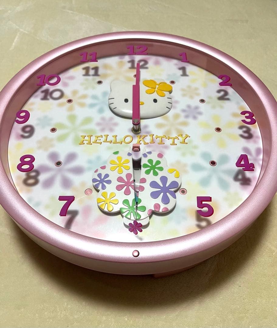 ハローキティ　掛け時計　からくり時計　サンリオ　2001'　美品♡　レア♪
