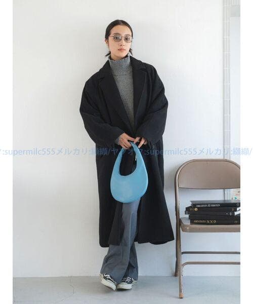 新品 Ungrid ルーズシルエットチェスターコート 　オーバーサイズ　ウール