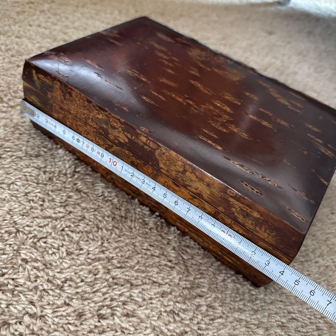 桜皮細工　樺細工　伝統工芸　秋田角館　オルゴール付き宝石箱　アクセサリーケース