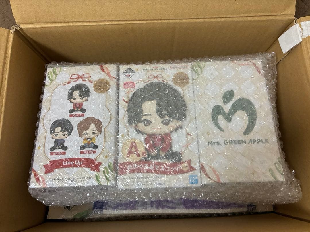 一番くじ　Mrs. GREEN APPLE A賞ぬいぐるみ全3種コンプ➕おまけ4