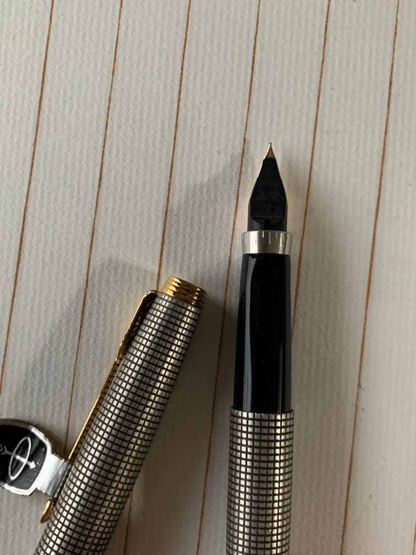 万年筆／パーカー75 スターリングシルバー 14Kペン先コンバーター付き